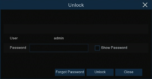 Security, Forgot unlock code