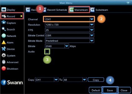 Swann dvr hot sale audio setup