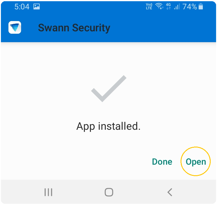 Swann security deals app for android