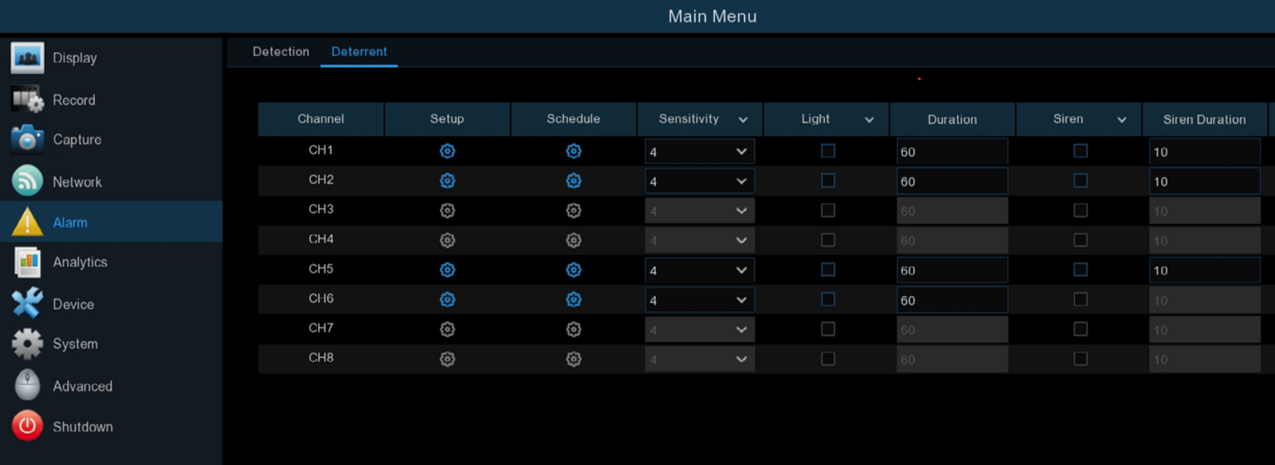 Swann motion hot sale detection setup