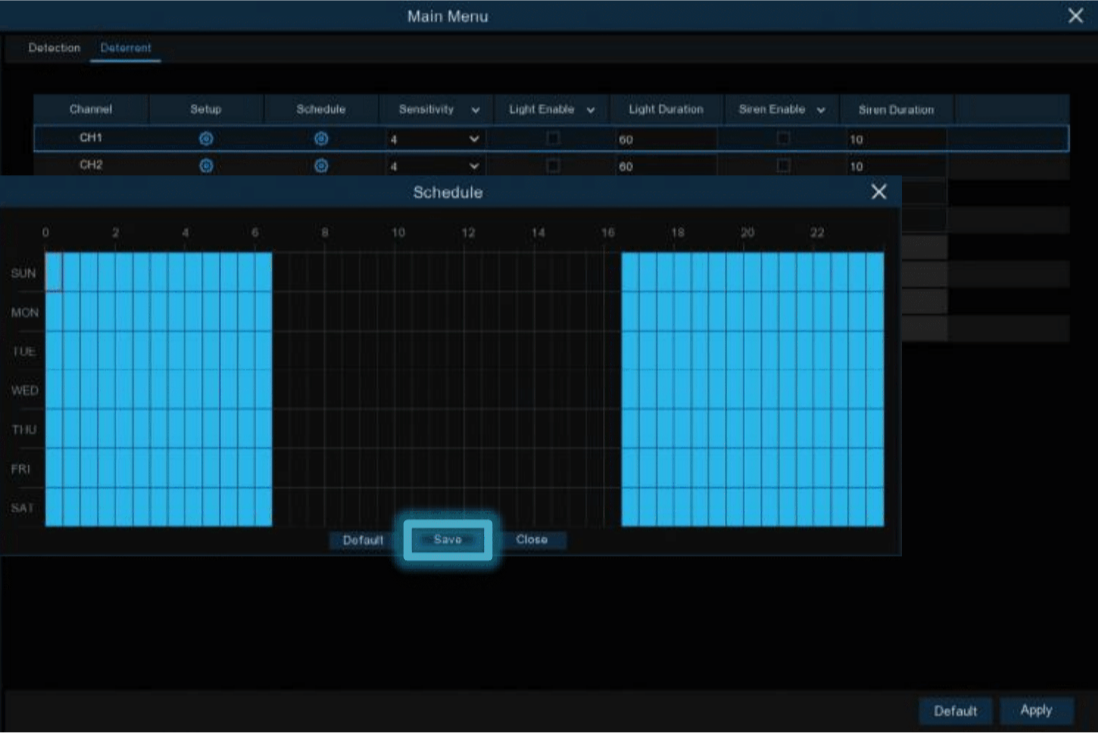 How to Set Up the Deterrent Feature on Your Recorder – Swann