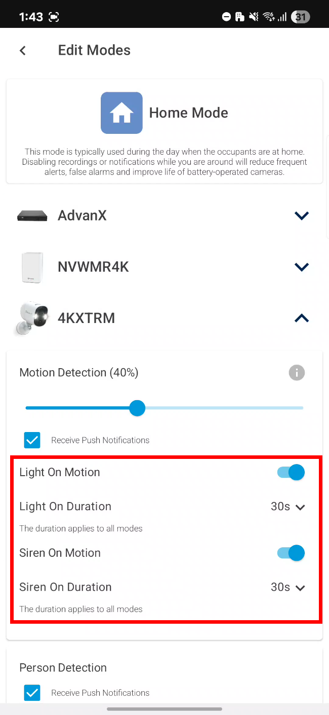 How to Set Lights and Siren to Turn On When Motion is Detected – Swann