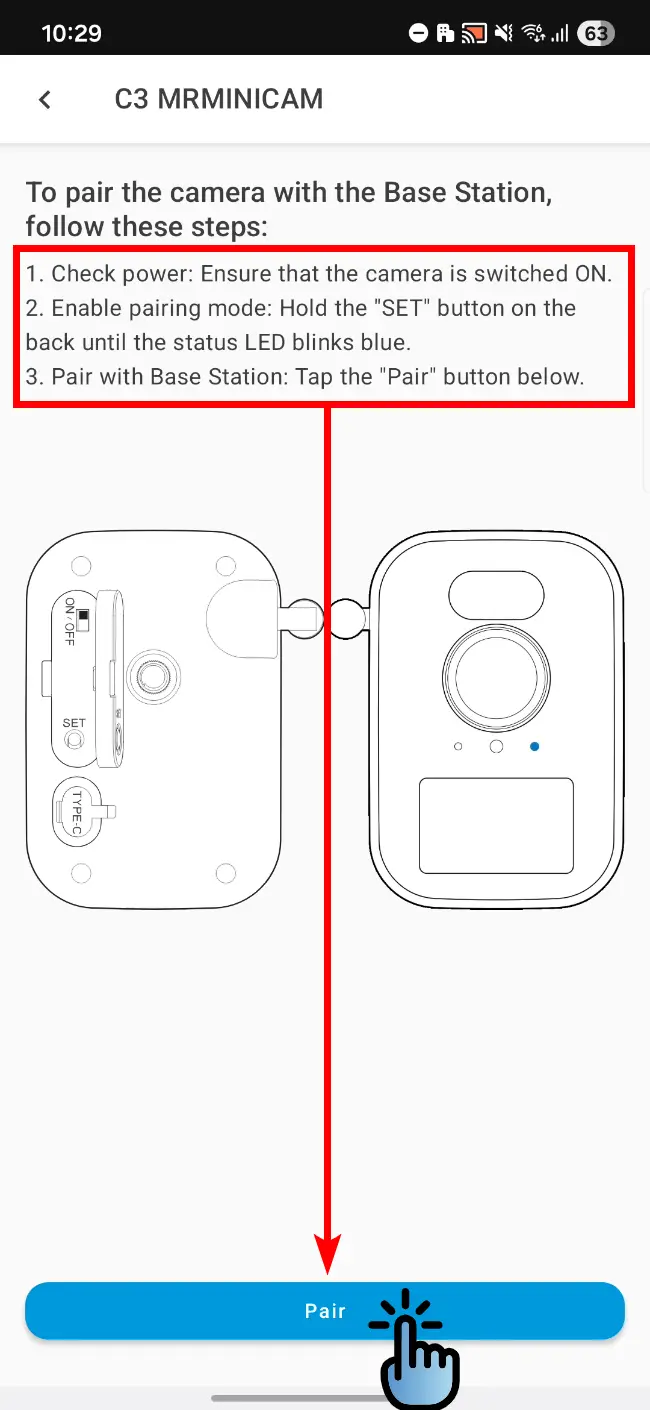 android-mr4k-statusandpairing-pair-choosecamera-pairing.webp