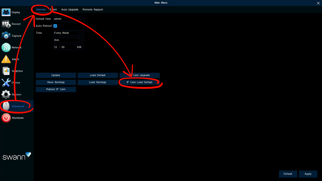 AdvancedX™ Advanced Menu