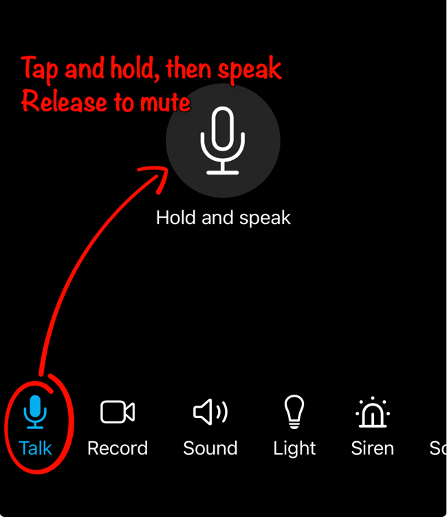 Swann Security iOS > Mic