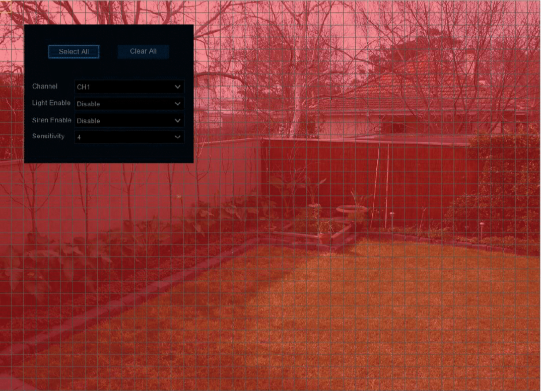 Detection Area and Sensitivity