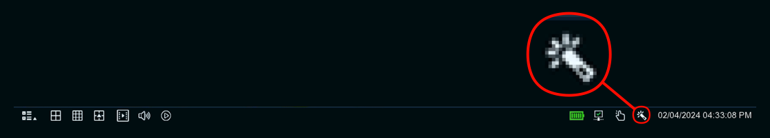 Menu Bar > Startup Wizard