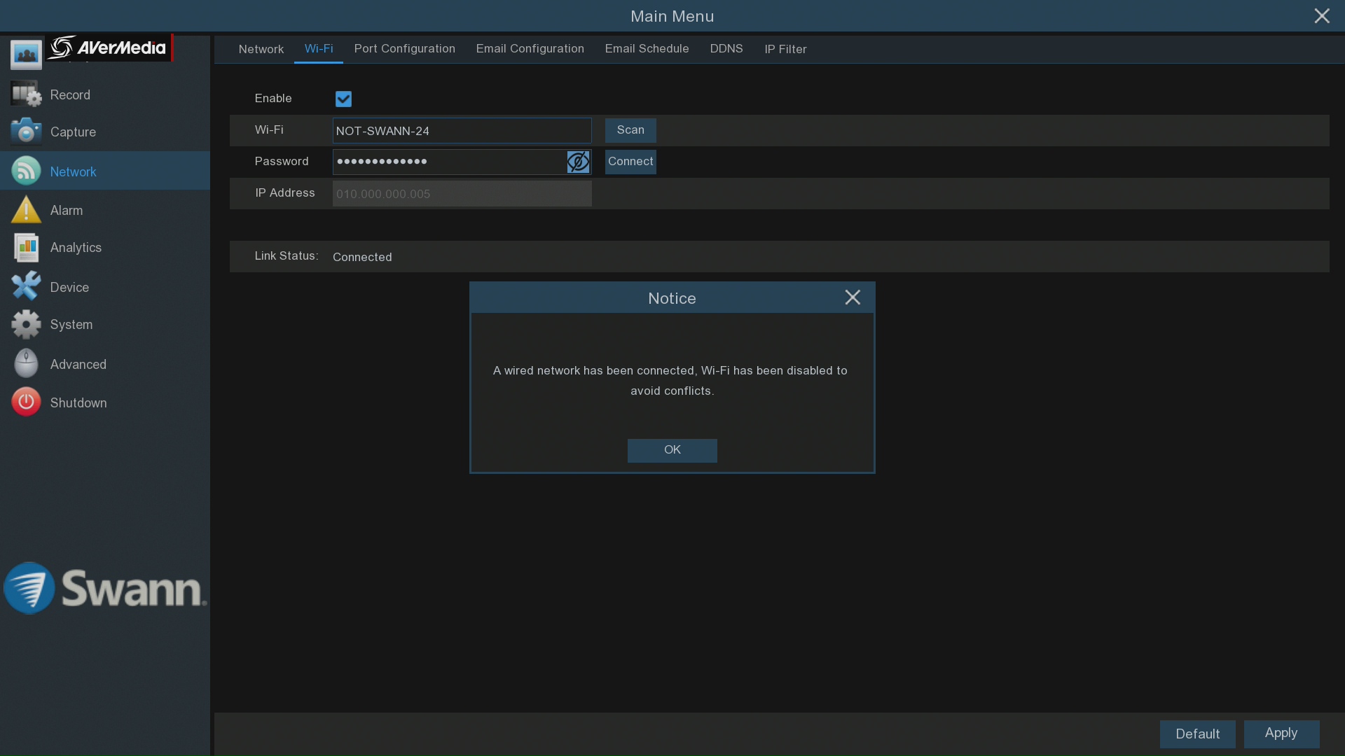 Swann dvr sale network configuration