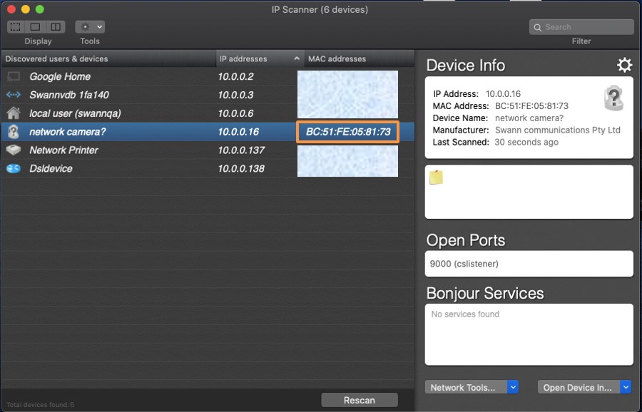 mac id scanner