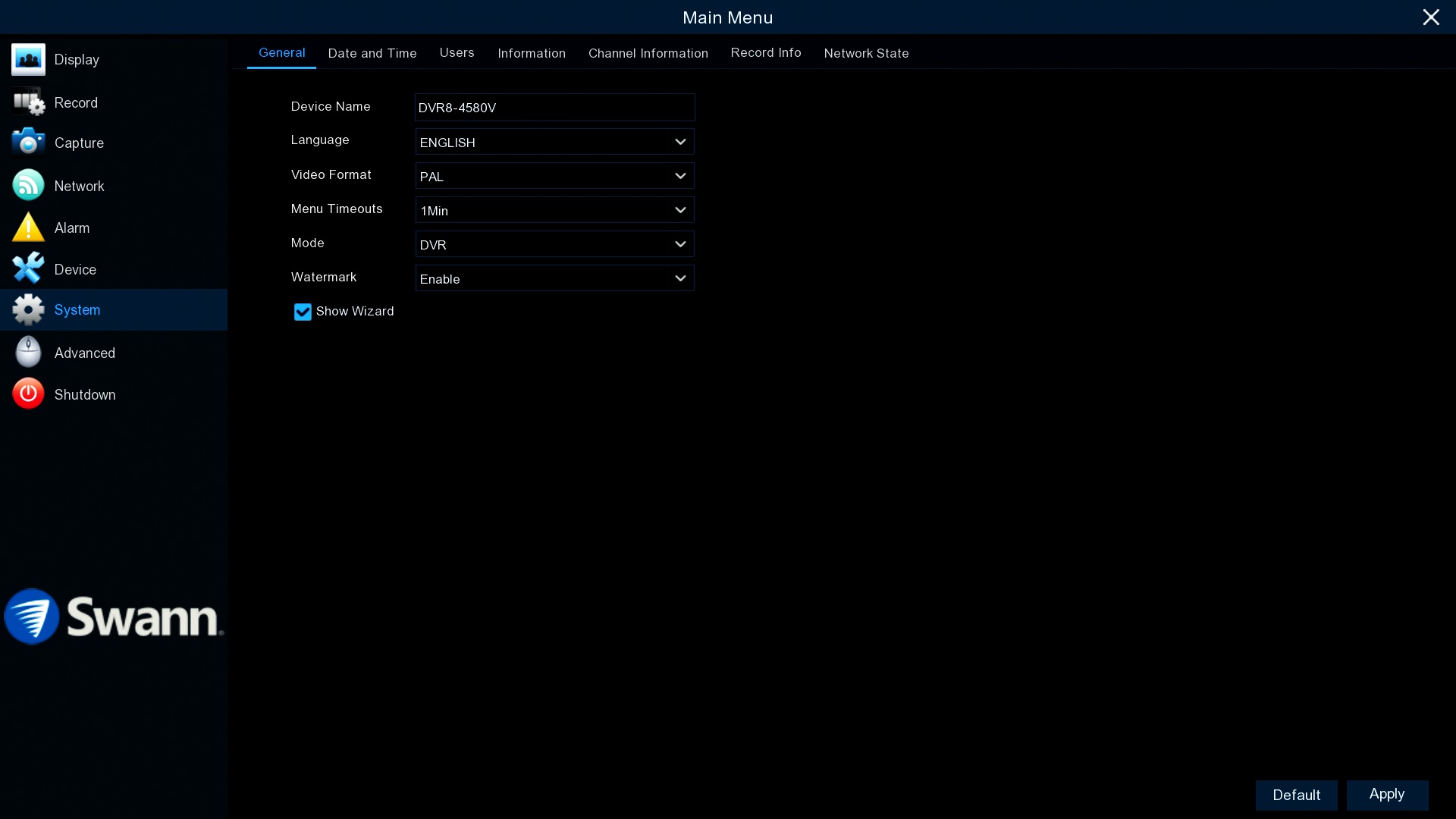 Swann dvr best sale network configuration